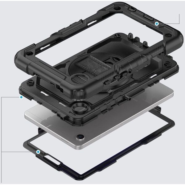 Etui na tablet Tech-Protect Solid360 Do Galaxy Tab A9+ Plus czarny