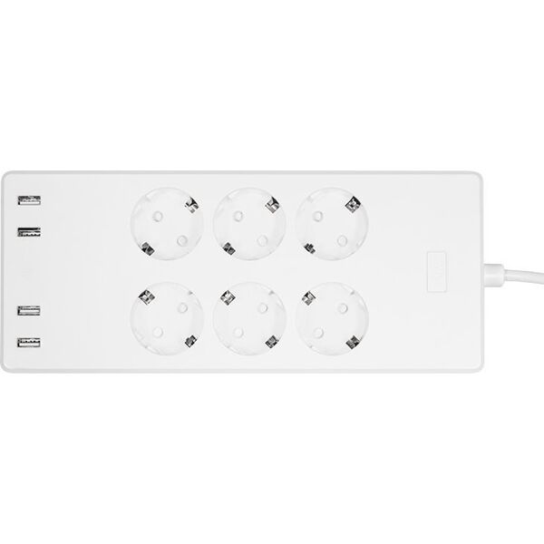 LogiLink LogiLink 6 gniazd Wi-Fi smart 1.8m biała
