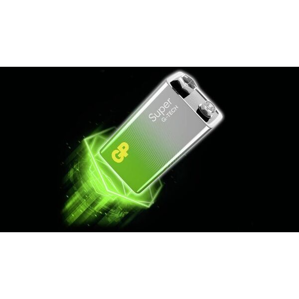 GP Recyko Bateria alkaliczna 6LR61 9V (R9*) GP Super Alkaline G-TECH - 1 sztuka
