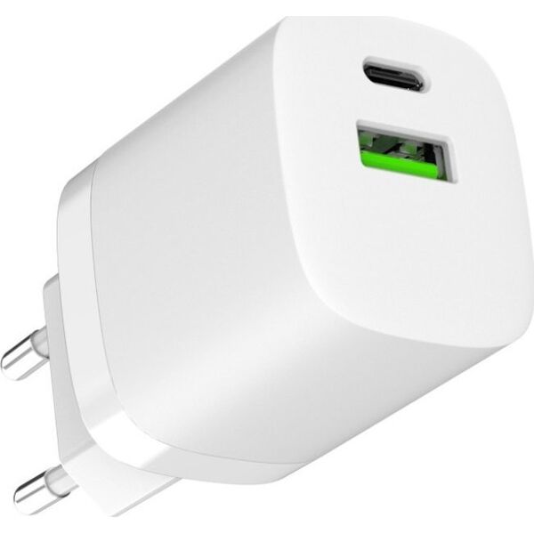 Ładowarka Art ŁADOWARKA SIECIOWA GaN PD/QC 4.0 1x USB-C 1x USB-A 30W ART