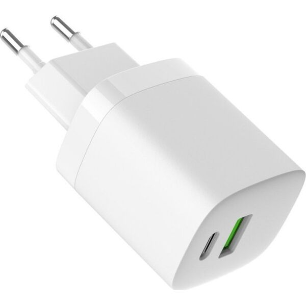 Ładowarka Art ŁADOWARKA SIECIOWA GaN PD/QC 4.0 1x USB-C 1x USB-A 30W ART