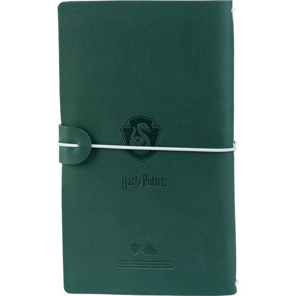 Harry Potter Harry Potter - Skórzany notatnik podróżny Slytherin 12x19,6 cm (Zielony)