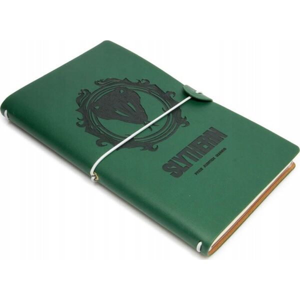 Harry Potter Harry Potter - Skórzany notatnik podróżny Slytherin 12x19,6 cm (Zielony)