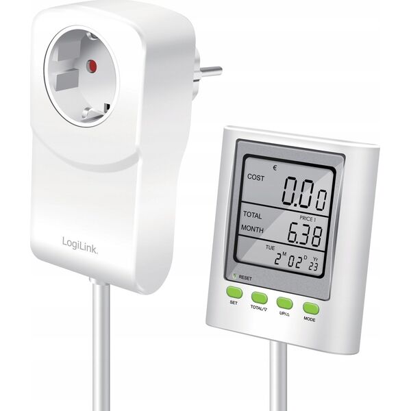 LogiLink Logilink Energiekosten Messgerät mit CO2-Emissionsberechnung