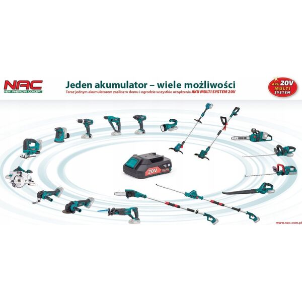 Klucz udarowy NAC NAC IW-600-BL-LI-20V