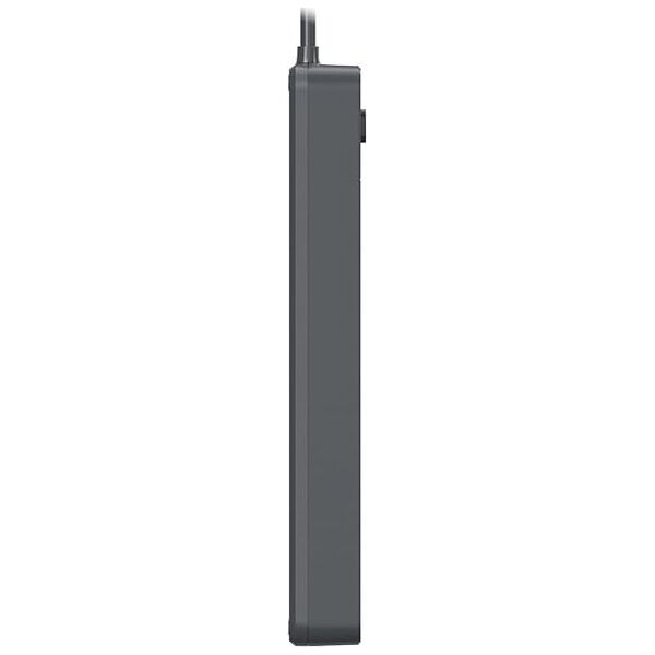 Listwa zasilająca Tracer Listwa zasilająca antyprzepięciowa TRACER Power Line+ 3,0 m Graphite (5 gniazd)