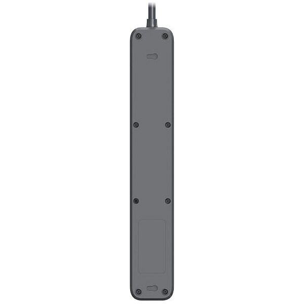 Listwa zasilająca Tracer Listwa zasilająca antyprzepięciowa TRACER Power Line+ 3,0 m Graphite (5 gniazd)