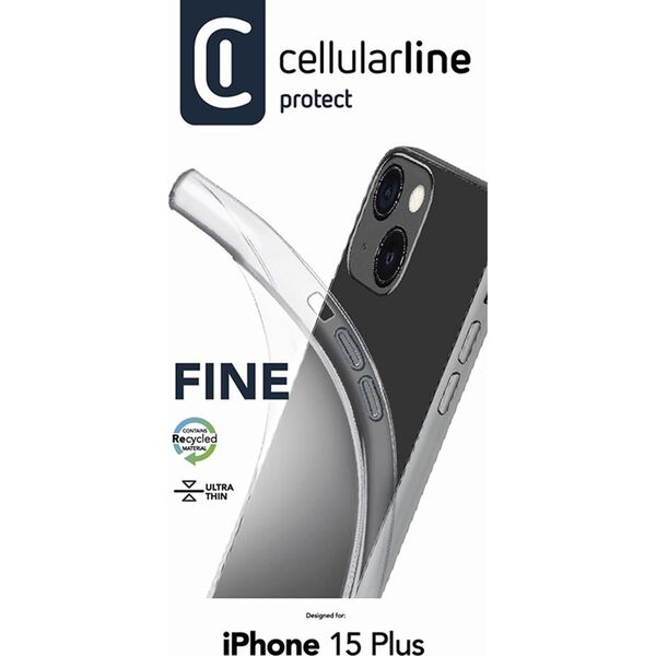 Cellular Line Cellularline Fine - Etui iPhone 15 Plus (przezroczysty)