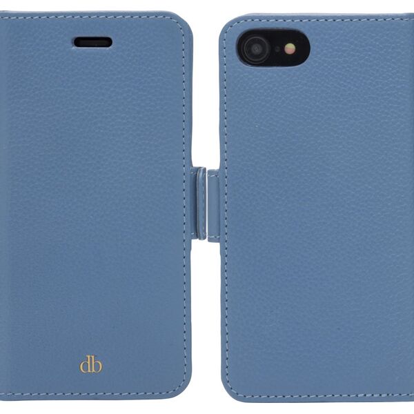 dbramante New York - iPhone SE/8/7 - Ultra-marine Blue - full grain pebbled leather cover
