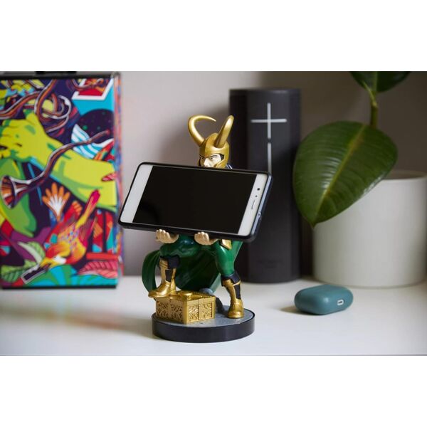 Cable Guys Exquisite Gaming stojak na smartfon / kontroler Cable Guys Marvel Loki (20 cm)
