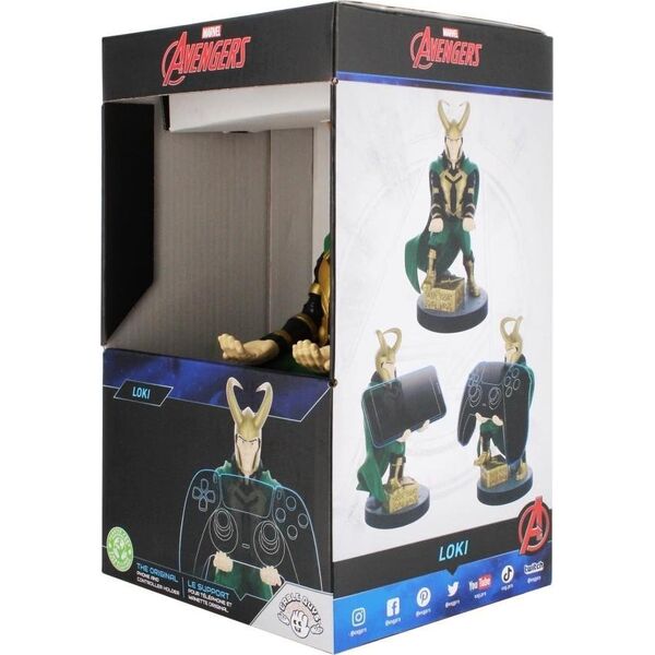 Cable Guys Exquisite Gaming stojak na smartfon / kontroler Cable Guys Marvel Loki (20 cm)