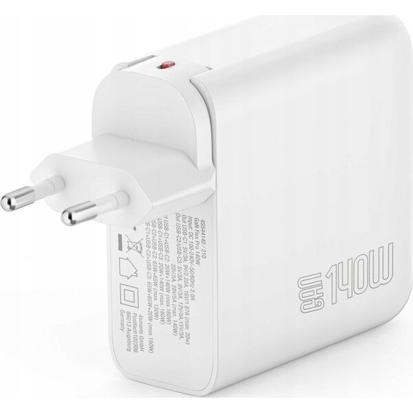 Ładowarka 4smarts 4smarts Ladegerät GaN Flex Pro 140W 3 USB-C, weiß