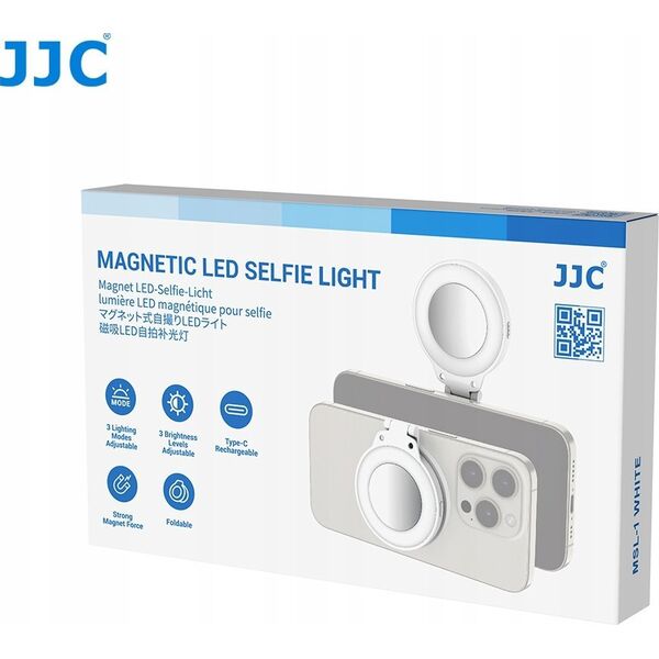 JJC Lampa LED do smartfona JJC MSL-1 WHITE z magnetycznym mocowaniem