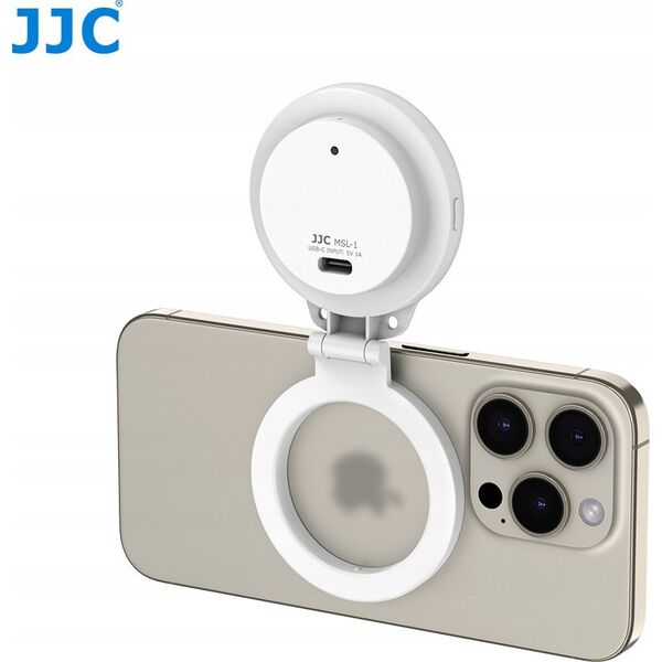 JJC Lampa LED do smartfona JJC MSL-1 WHITE z magnetycznym mocowaniem