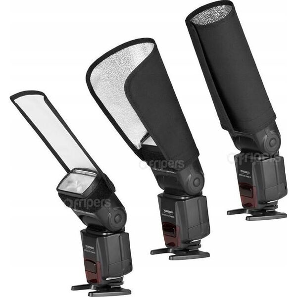 Aurora Zestaw trzech odbłyśniki Aurora Portaflex SET (do lamp reporterskich)
