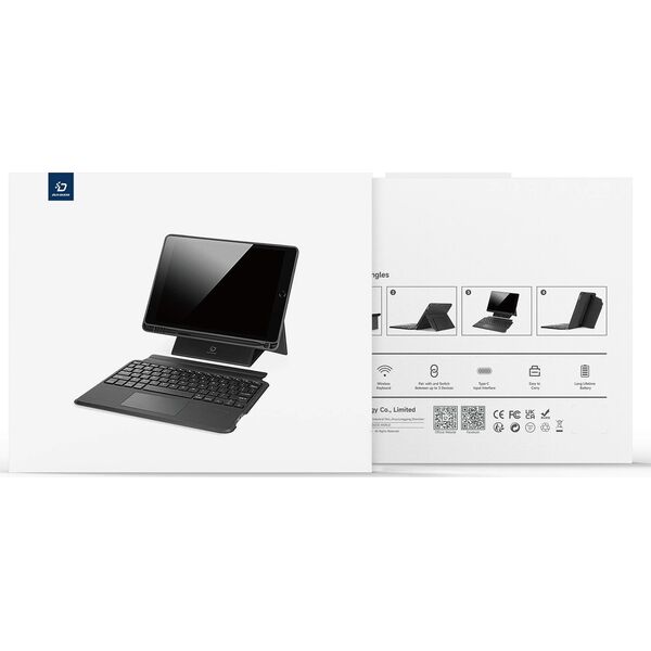 Dux Ducis DUX DUCIS etui DK składane z klawiaturą bezprzewodową do iPad Pro 12.9 (2020/2021/2022) czarne