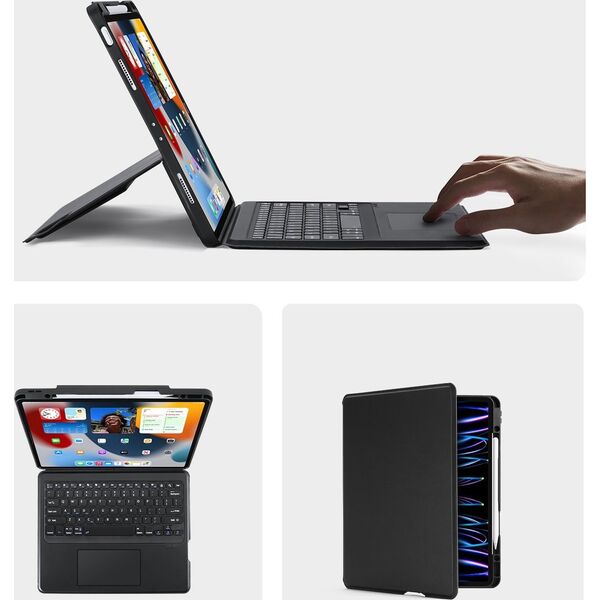 Dux Ducis DUX DUCIS etui DK składane z klawiaturą bezprzewodową do iPad Pro 12.9 (2020/2021/2022) czarne