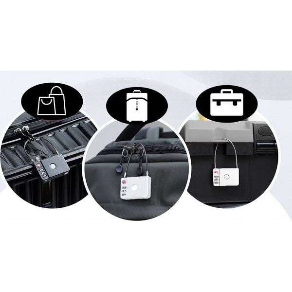 MiLi MILI MILOCK LUGGAGE ANTI-LOSS LOCK BLACK (CZARNY)