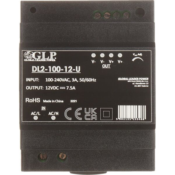 GLP ZASILACZ IMPULSOWY DL2-100-12-U