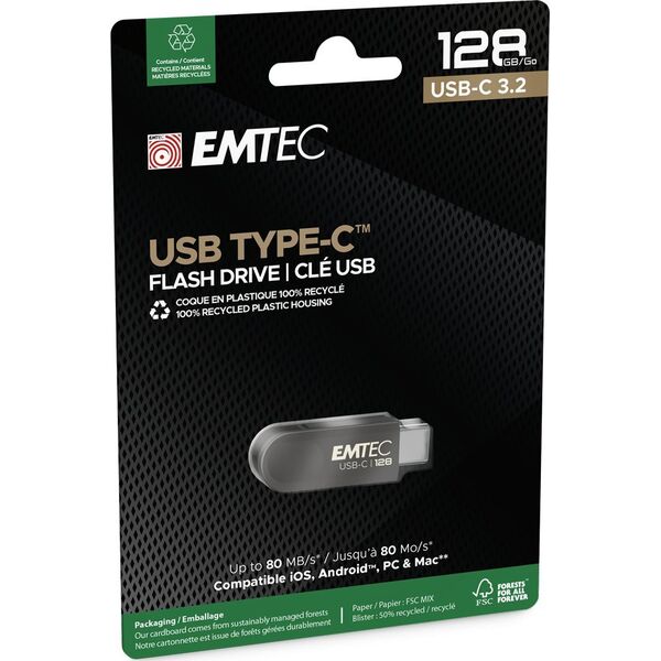 Pendrive Emtec Emtec USB3.2 Type-C Single C280 128GB