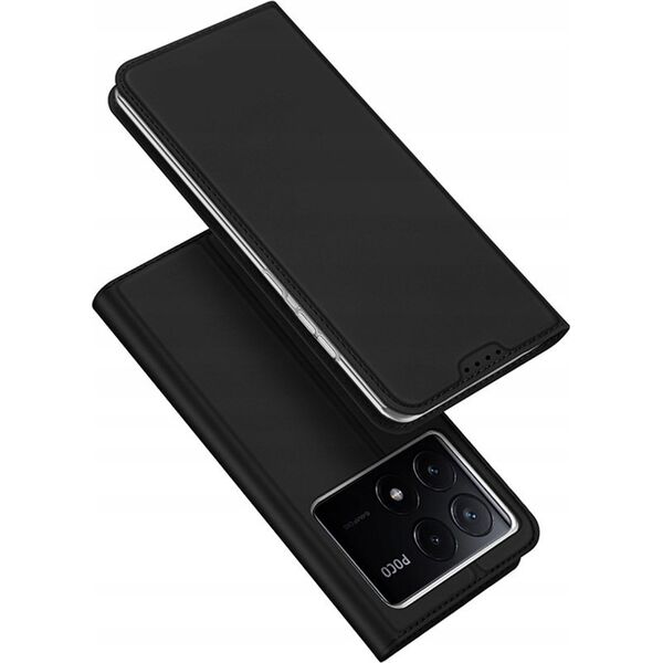 Dux Ducis Etui Dux Ducis Skin Pro na Xiaomi Poco X6 Pro 5G / Redmi K70E z klapką i miejscem na kartę - czarne