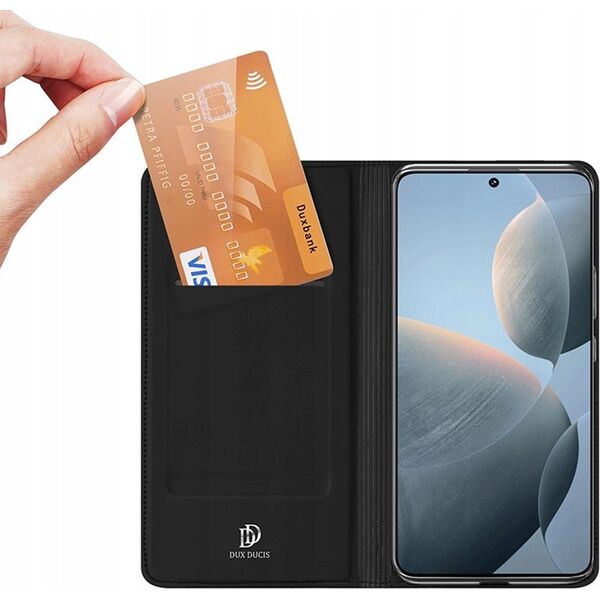 Dux Ducis Etui Dux Ducis Skin Pro na Xiaomi Poco X6 Pro 5G / Redmi K70E z klapką i miejscem na kartę - czarne
