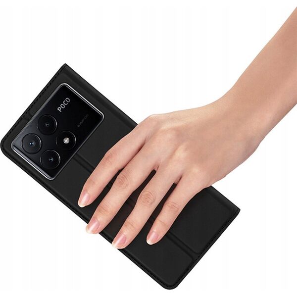 Dux Ducis Etui Dux Ducis Skin Pro na Xiaomi Poco X6 Pro 5G / Redmi K70E z klapką i miejscem na kartę - czarne