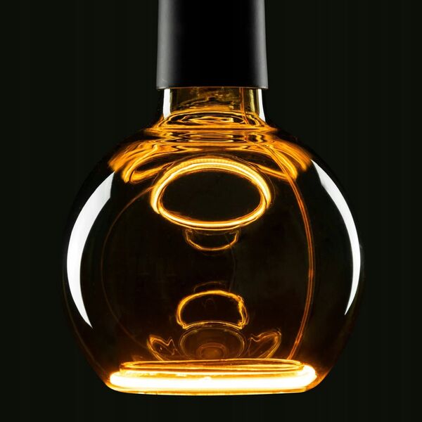 Segula SEGULA LED Floating Globe 125 smokey grau E27 6W 1900K dimm