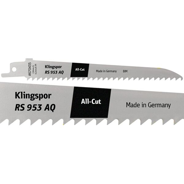 Klingspor KLINGSPOR BRZESZCZOT DO PIŁY SZABLASTEJ 150x19x1,27mm RS 953 AQ /5szt.