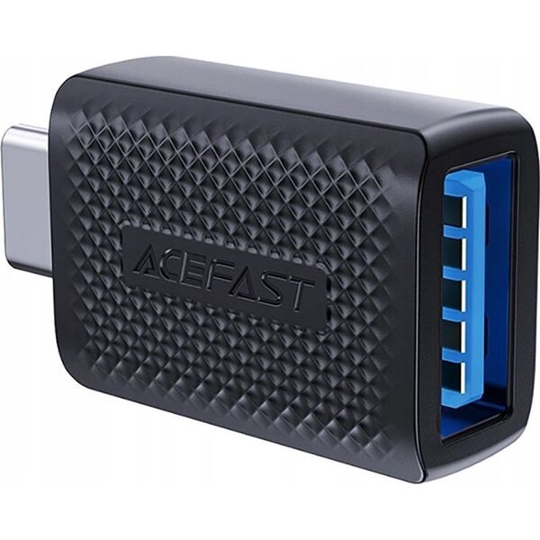 Προσαρμογέας Acefast USB Προσαρμογέας Acefast J1 USB-A 3.0 (Γυναίκα) σε USB-C 3.0 (Άνδρας) 5Gb/s - Μαύρο 14206912 6974316282990
