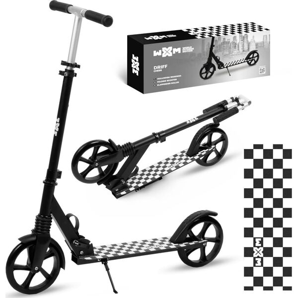 Hulajnoga miejska wxm driff chess kÓŁka 20cm skŁadana czarna