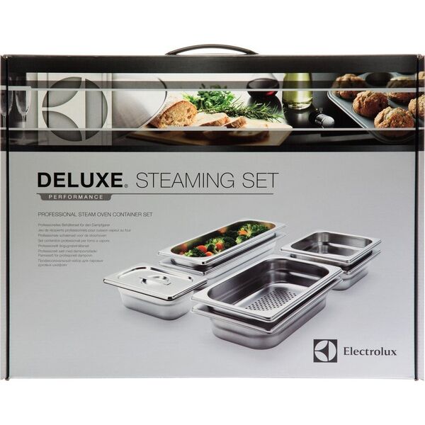 Electrolux Zestaw stalowych naczyń do gotowania na parze ELECTROLUX PKKS8 4 szt.