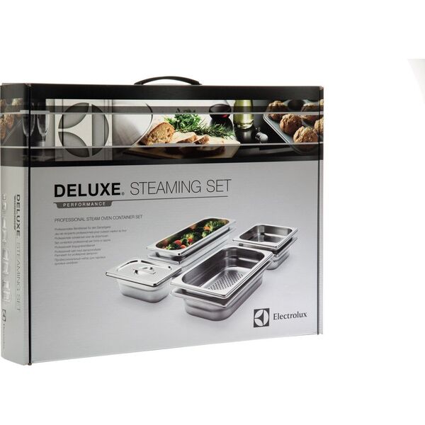 Electrolux Zestaw stalowych naczyń do gotowania na parze ELECTROLUX PKKS8 4 szt.