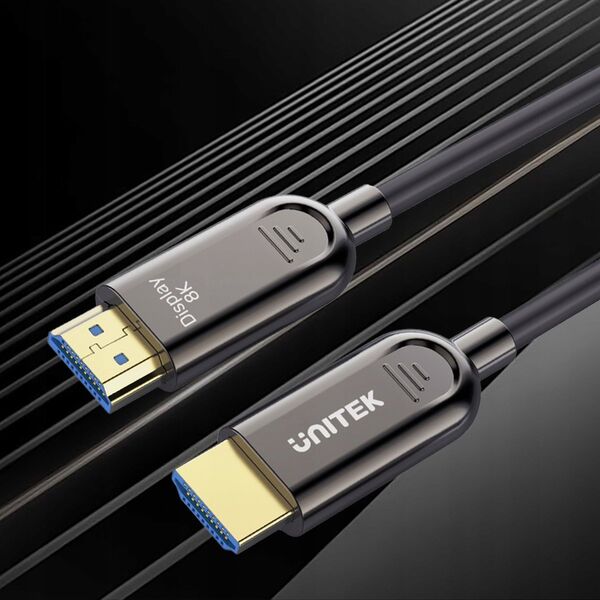 Unitek Kabel optyczny HDMI 2.1 AOC 8K 120Hz 100m