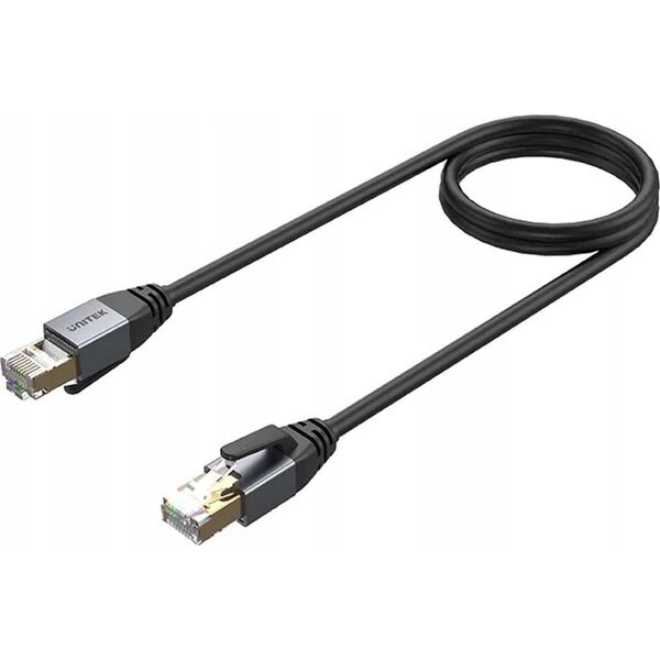 Unitek kabel Ethernet RJ-45 LAN, patchcord cat.8 (S/FTP), przewód sieciowy 1,5m