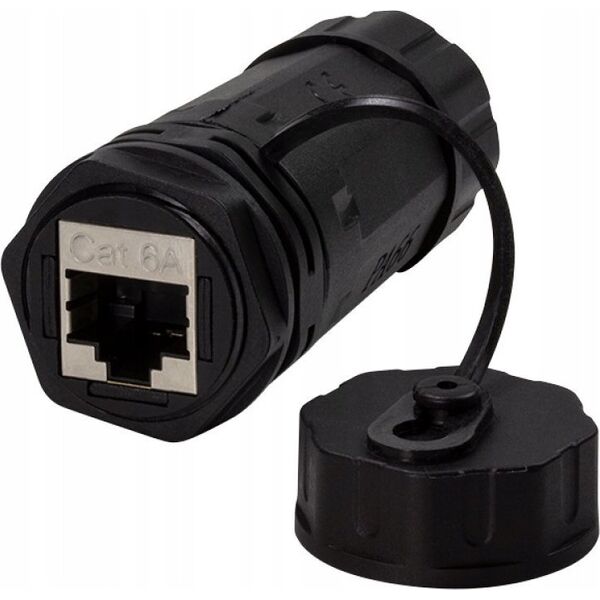 Techly IWP-MD C6A-IPGLT zmieniacz płci / kabli RJ45 Czarny