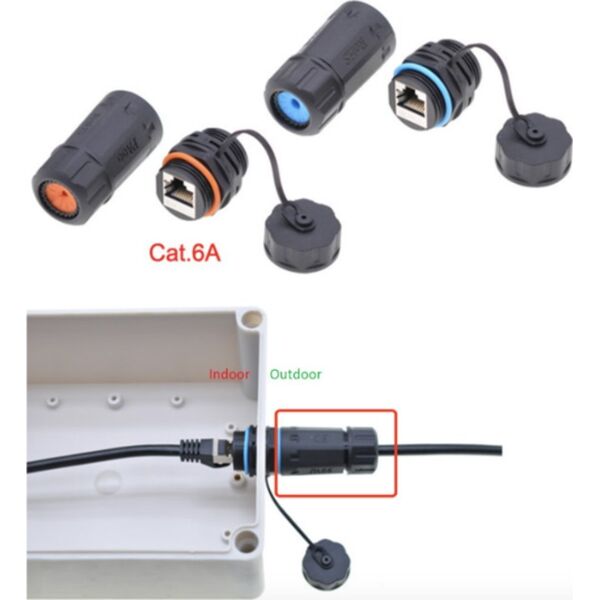 Techly IWP-MD C6A-IPGLT zmieniacz płci / kabli RJ45 Czarny