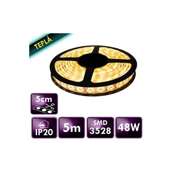 Taśma LED ECOLIGHT2 Eco Light EC79354 taśma LED 48W 9.6W/M LED 5M 3000K 600lm biała