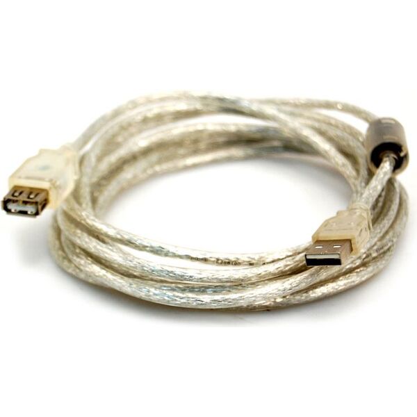 Kabel USB InLine USB-A - USB-A 2 m Przezroczysty (34618Q)