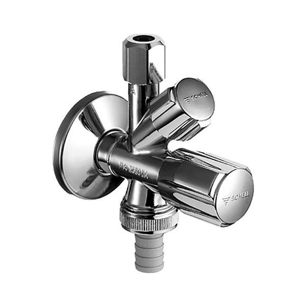 Schell Schell Comfort Kombinowany zawor katowy comfort 1/2' chrom z bsz Chrom - 035510699