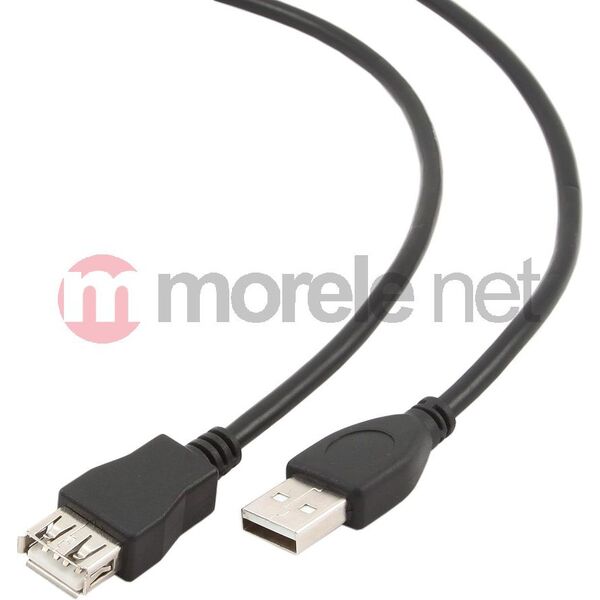 Kabel USB Gembird USB-A - USB-A 4.5 m Czarny (CCP-USB2-AMAF-15C)