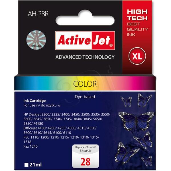 Tusz Activejet tusz AH-28R / C8728A nr 28 (cyan, magenta, yellow)