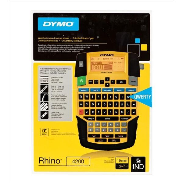 Drukarka etykiet Dymo Przenośna Rhino 4200 termotransferowa (S0955980)