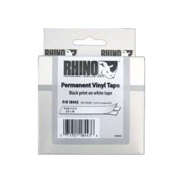 Dymo taśma RHINO 18443 (black on white)
