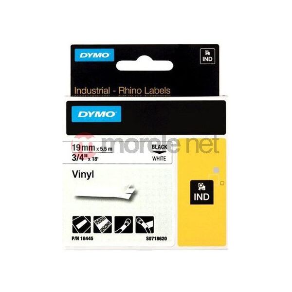 Dymo taśma Rhino biała 18445 (S0718620) nadruk czarny