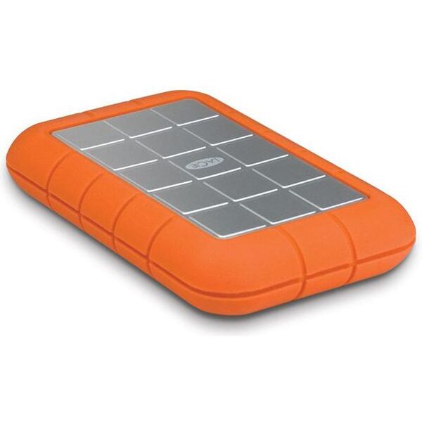 Dysk zewnętrzny HDD LaCie Rugged Mini 2TB Srebrno-pomarańczowy (9000298)