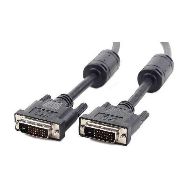 Kabel Gembird DVI-D - DVI-D 4.5m czarny (CC-DVI2-BK-15)