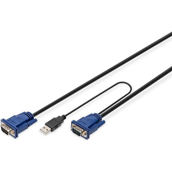 Digitus Kable KVM, 3m, Czarny (DS-19232)