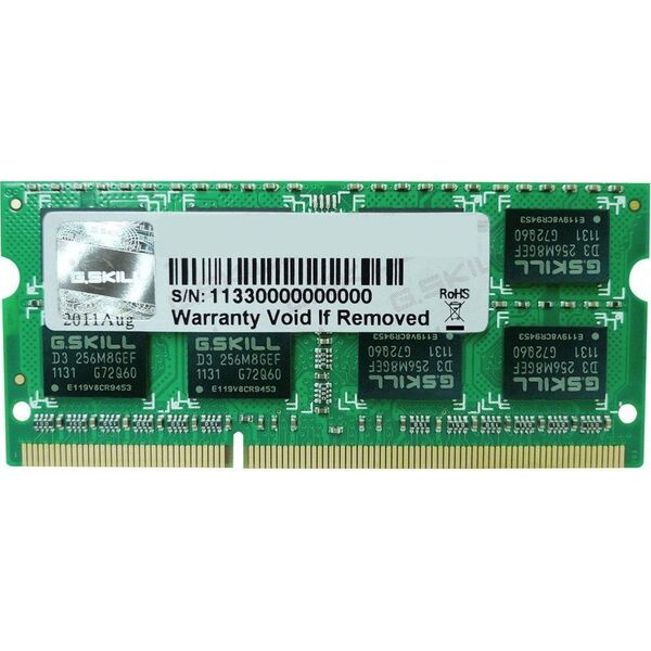 Pamięć do laptopa G.Skill SODIMM, DDR3L, 4 GB, 1600 MHz, CL11 (F3-1600C11S-4GSL)