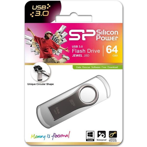Pendrive Silicon Power Jewel J80, 64 GB  (SP064GBUF3J80V1T)